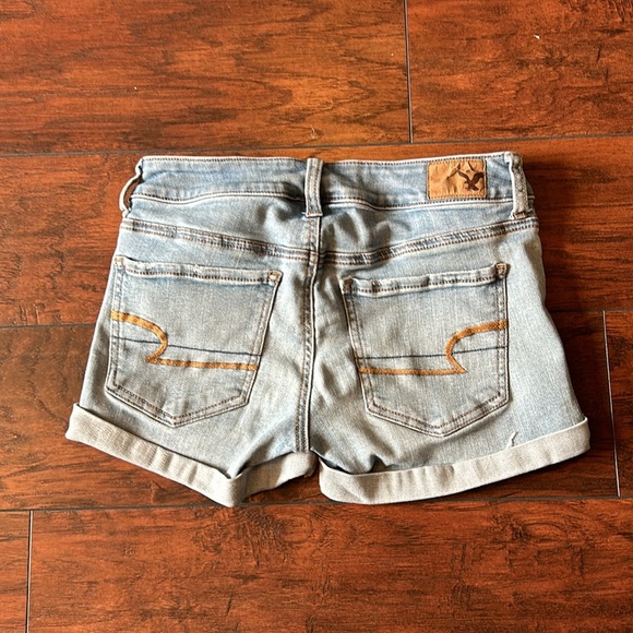 American Eagle midi jean shorts size 4 - Picture 4 of 4